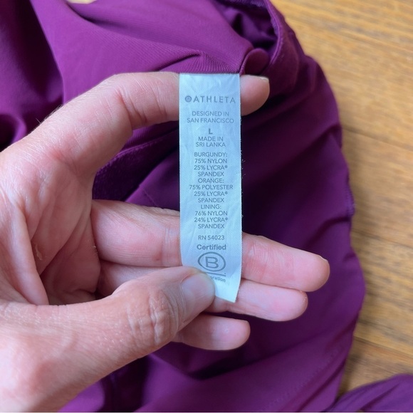 NEW Athleta Asym Colorblock One Piece Swimsuit 530875 Size Large - Picture 6 of 7